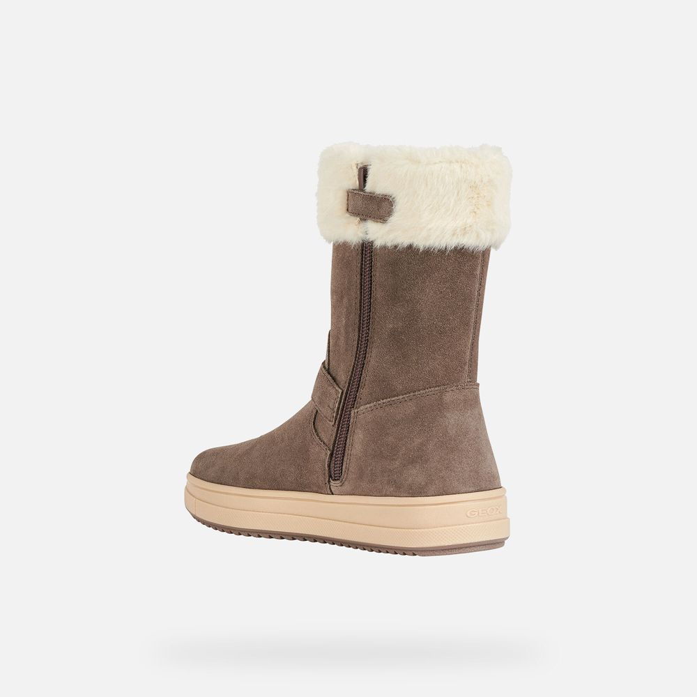 Botas Geox Menina Cinzentas Escuro - Rebecca Wpf - VYCIQ2064